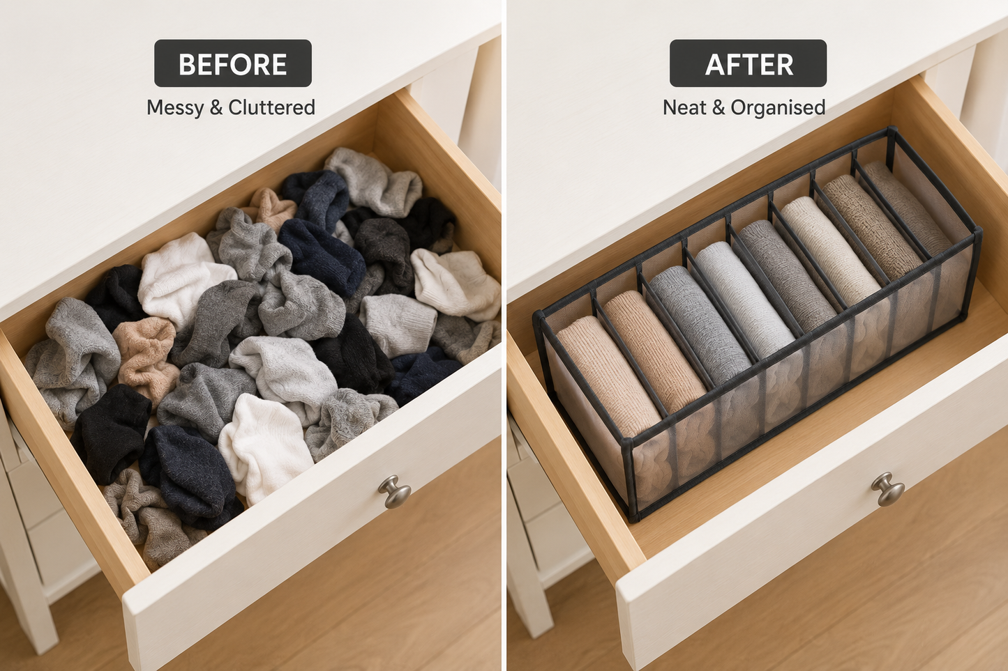 Pastel Pulse™ Minimal Drawer Organiser