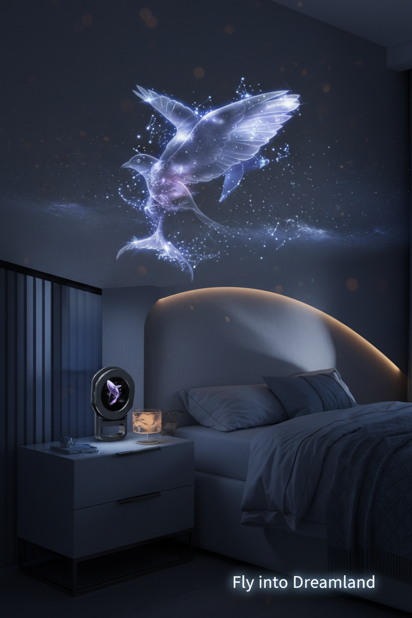 Bird Projection Poster