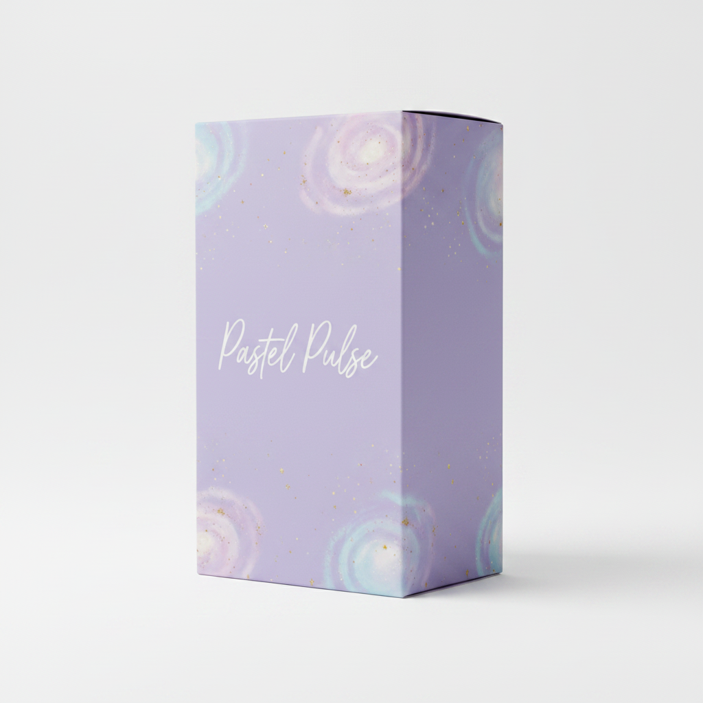 Pastel Pulse branded packaging box for Aurora Glow Projector